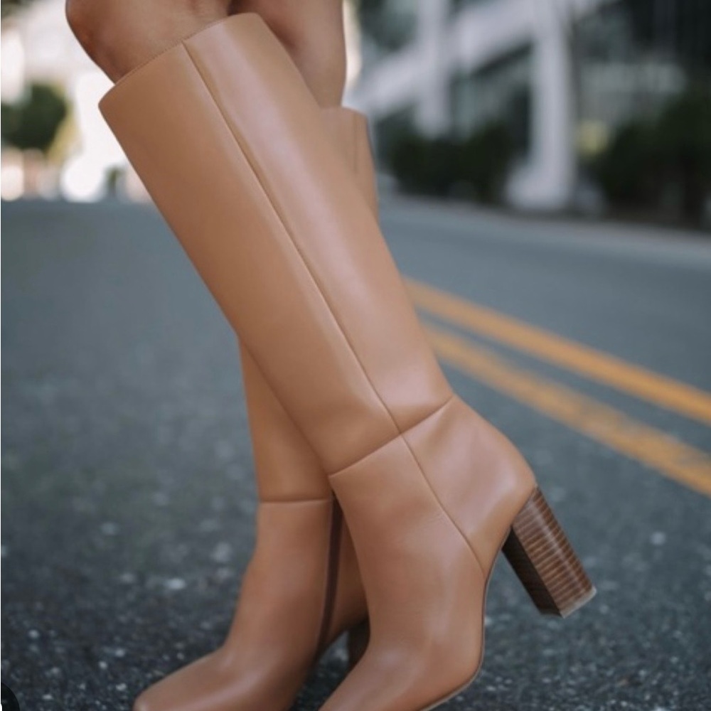 Paige Keely Women's Boots tan congac sz6.5 - Picture 4 of 4